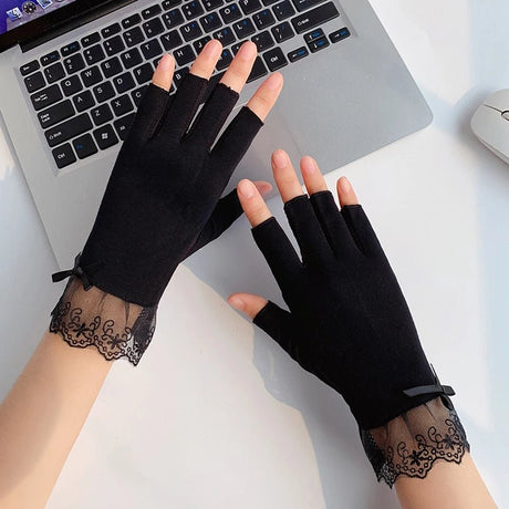 Fingerless Sun protection Driving Gloves