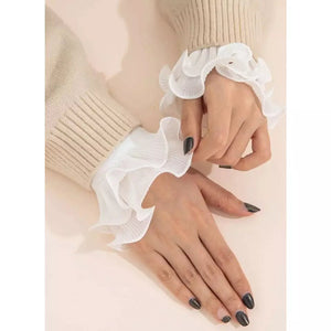 Solid Wrist detachable sleeves cuffs