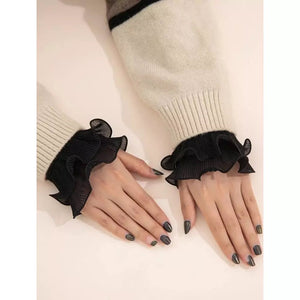 Solid Wrist detachable sleeves cuffs