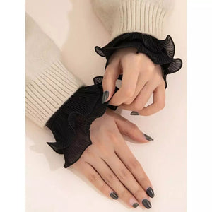 Solid Wrist detachable sleeves cuffs