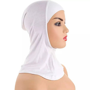 Simple solid Hijab cap for women