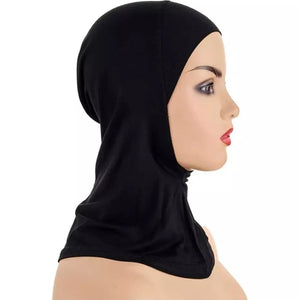 Simple solid Hijab cap for women