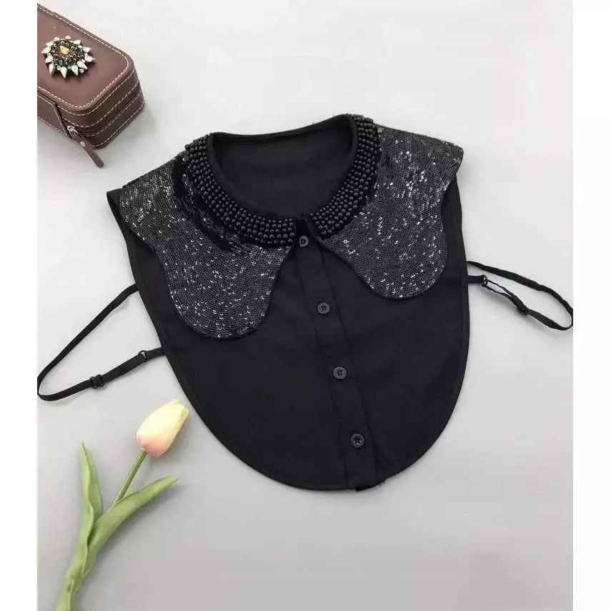Sequin Design Fake Dickey Collar