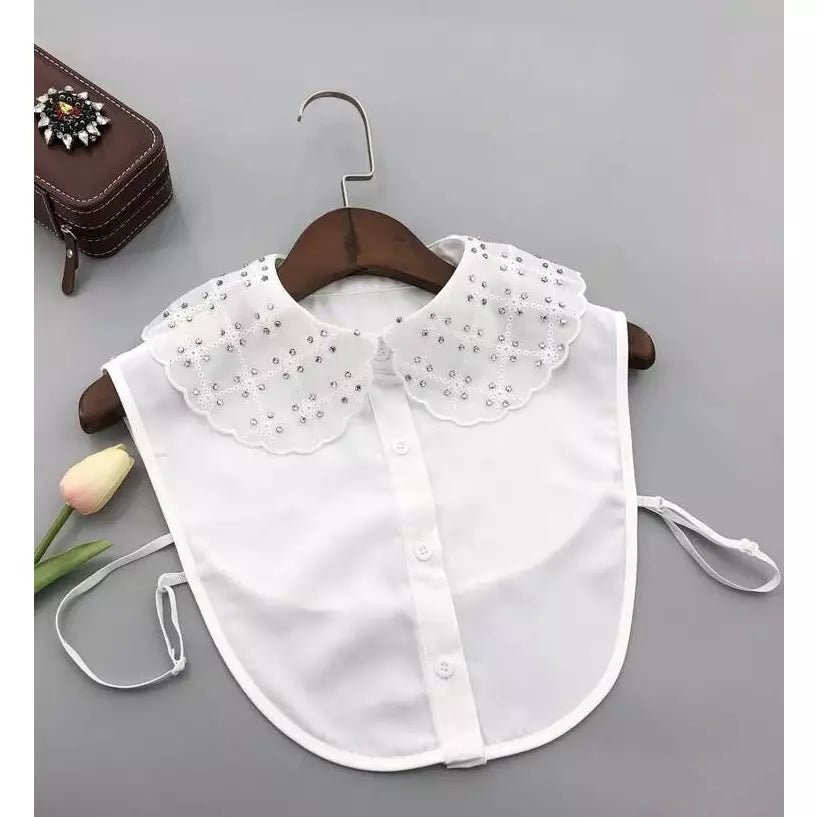Rhinestone Decor Dickey Collar