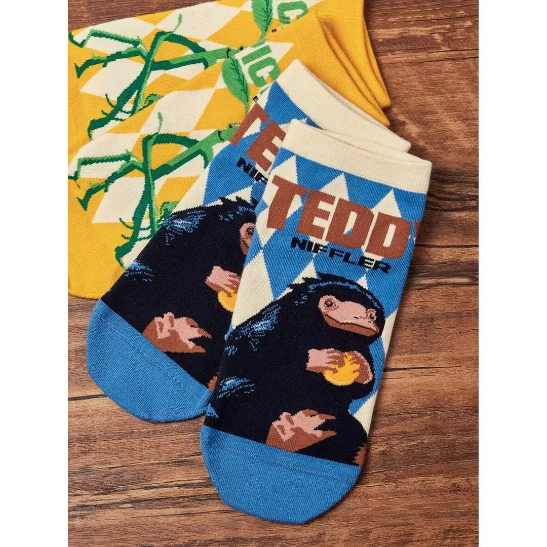 Cartoon Graphic Socks | Monkey & Teddy | 2 Pair