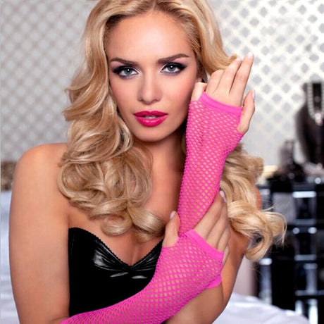 Hollow out long gloves for women 3 colors