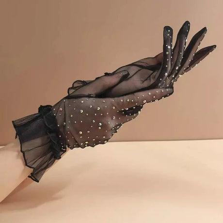 Bridal Gloves for Women | Rhinestone Decor