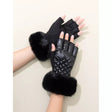 Fluffy Fingerless Gloves for Winter