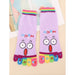 Cartoon graphic toe socks