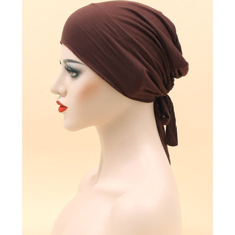 Women underscarf bonnet cap adjustable undercap