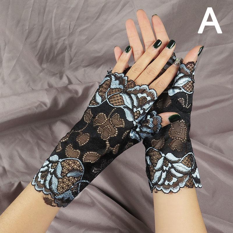 Hollow Out Fingerless Gloves