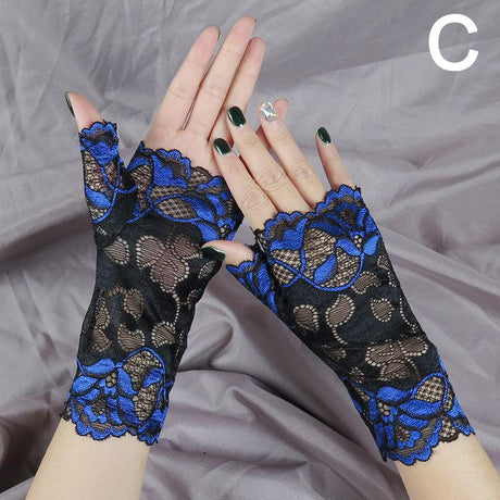 Hollow Out Fingerless Gloves