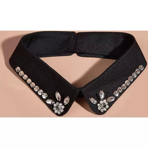 Rhinestone Dickey Collar | 2 Colors | Flower Design