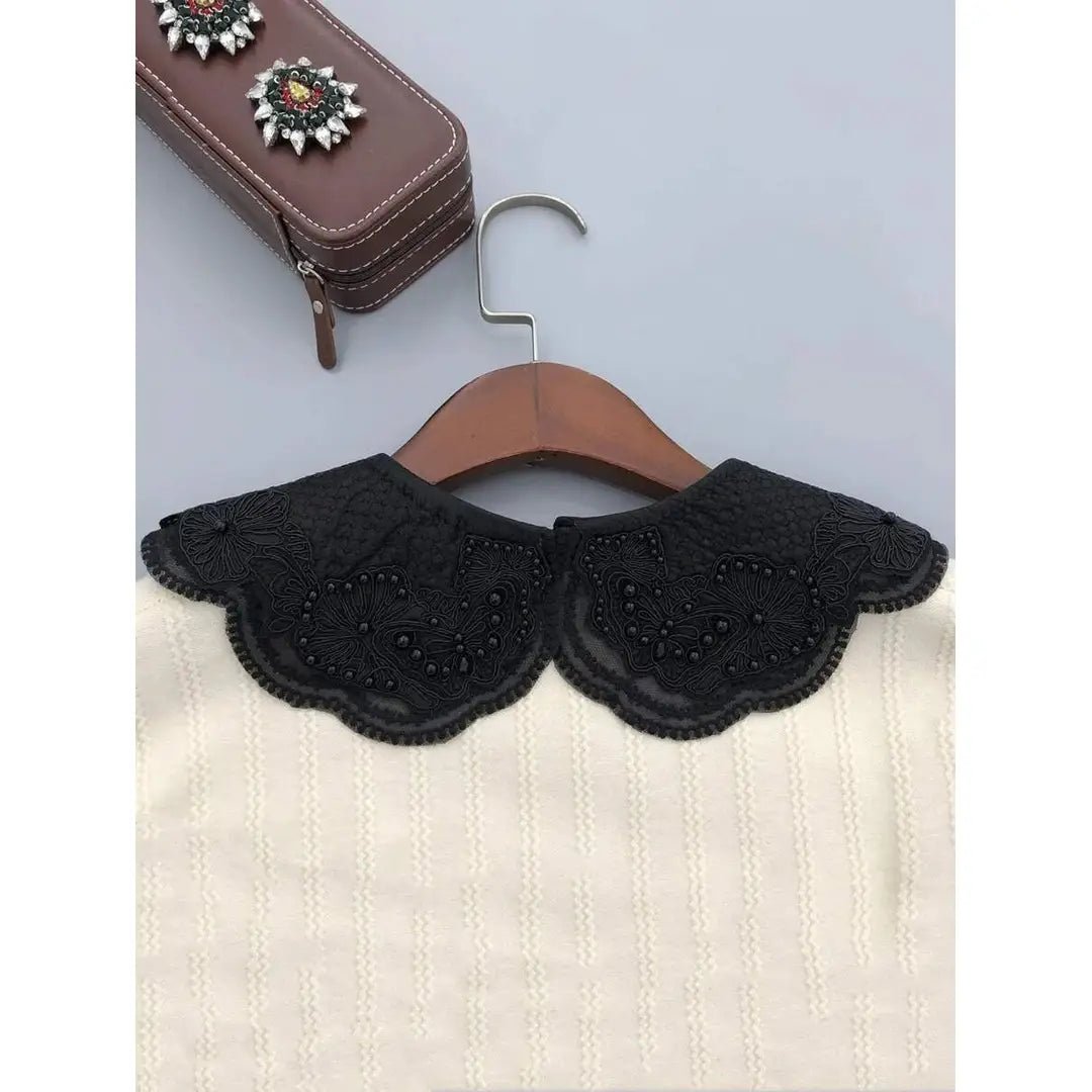 Butterfly Embroidery Dickey Collar