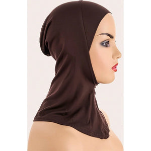 Simple solid Hijab cap for women