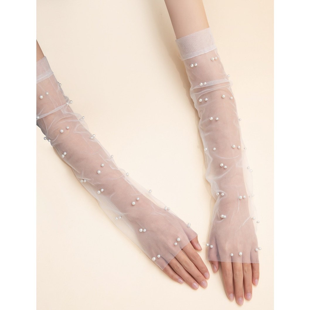 Pearl Decor Gloves