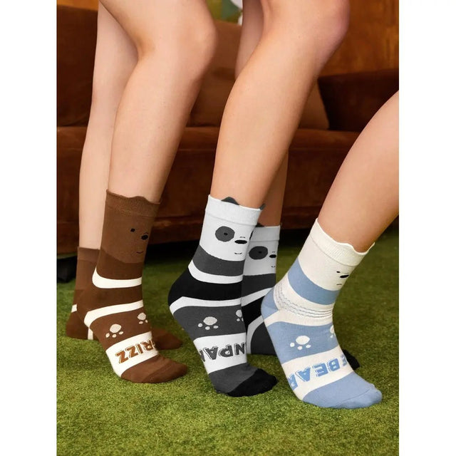 Cartoon Graphic Socks | We Bare Bears | 3 Pair