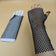 Fishnet Crystal Gloves for Women | Rhinestone Decor