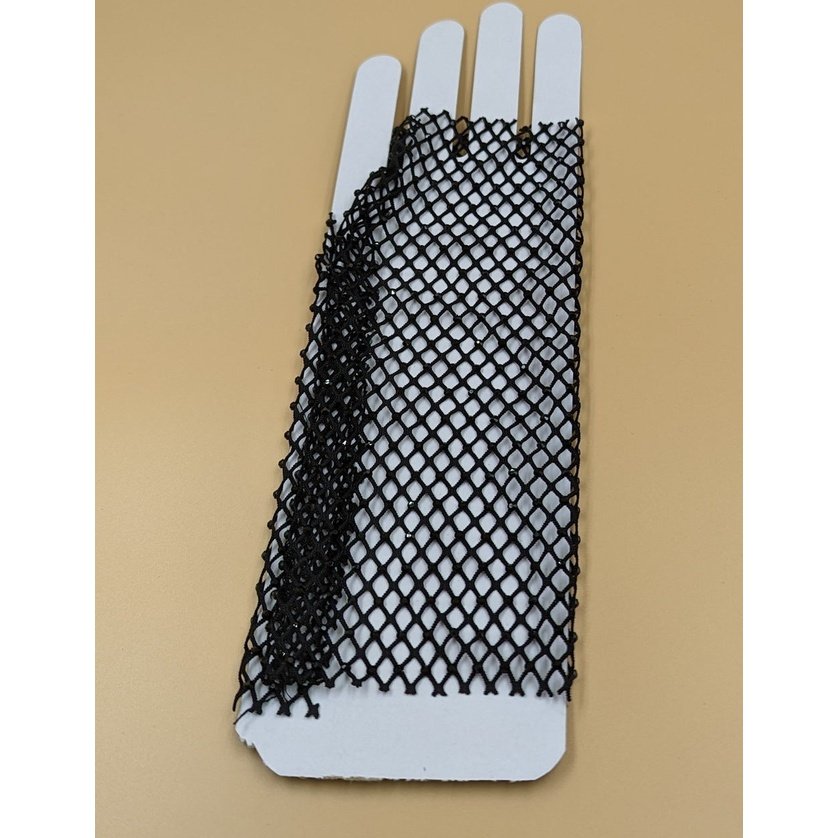 Fishnet Crystal Gloves for Women | Rhinestone Decor