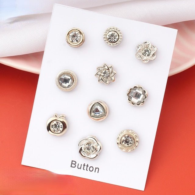 Hijab Pins Metal Pearl Magnet Brooches Buttons for Women | Kuwait