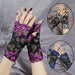 Hollow Out Fingerless Gloves