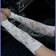 Lace gloves with floral design sleeves