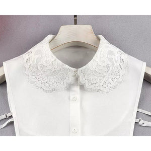 Lace Trim Dickey Collars