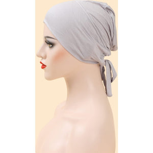 Women underscarf bonnet cap adjustable undercap